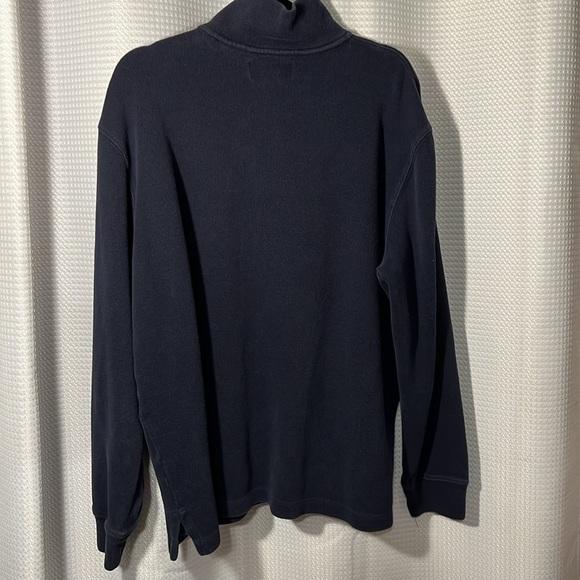 Ralph Lauren Men’s XL 100% Cotton 1/4 Zip Long Sleeve Blue Pullover sweater. - Picture 3 of 8
